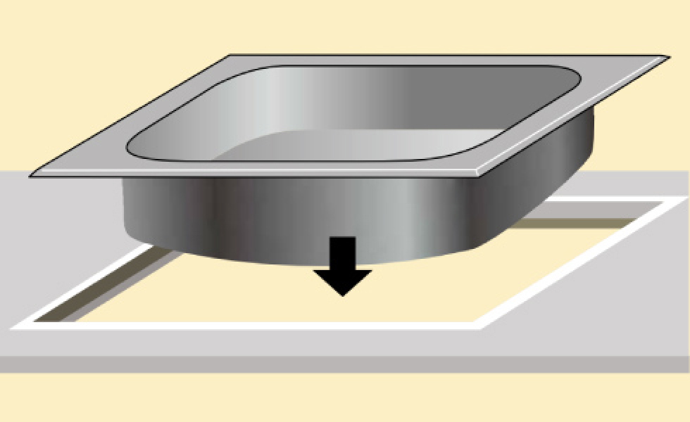 How to install over the counter sink